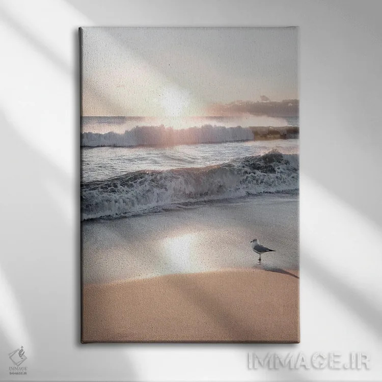 تابلو دکوراتیو تامل صبحگاهی اثر ناتالی کارپنتری - نمای روبهرو روی دیوار