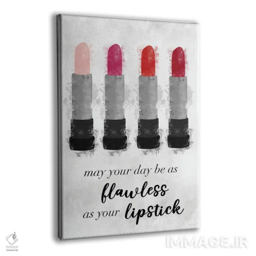 تابلو دکوراتیو رژلب بی نقص اثر ناتالی کارپنتری - نمای پرسپکتیو محصول