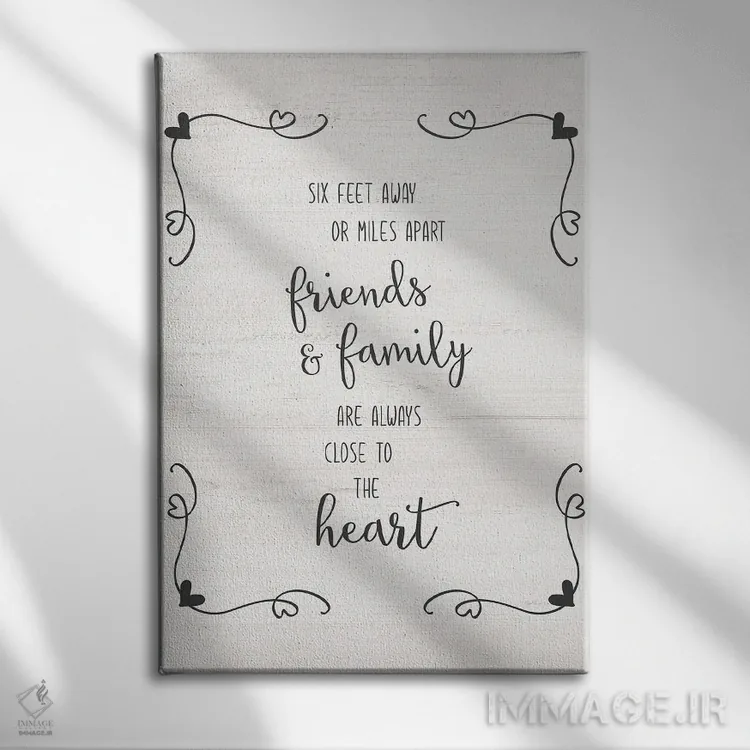 تابلو مدرن شش فوت اثر ناتالی کارپنتری - نمای روبهرو روی دیوار