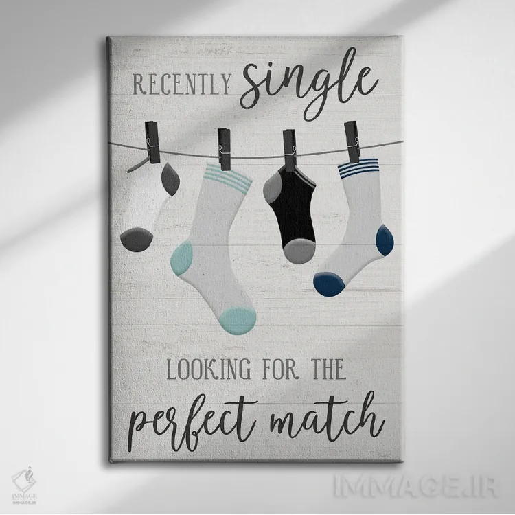 تابلو دکوراتیو جفت بی نقص اثر ناتالی کارپنتری - نمای روبهرو روی دیوار