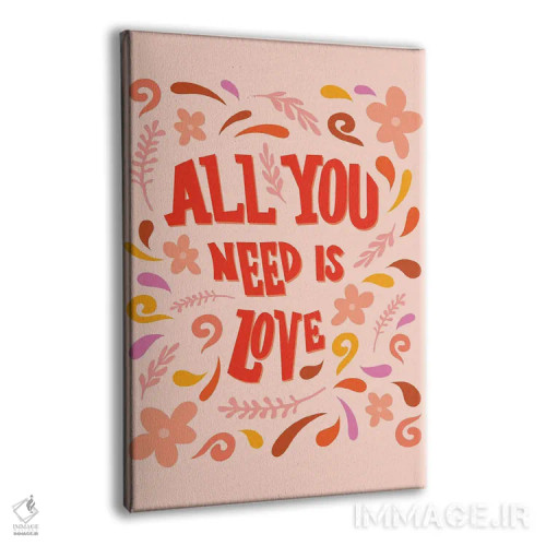 تابلو دکوراتیو عشق رترو اثر ناتالی کارپنتری - نمای پرسپکتیو محصول