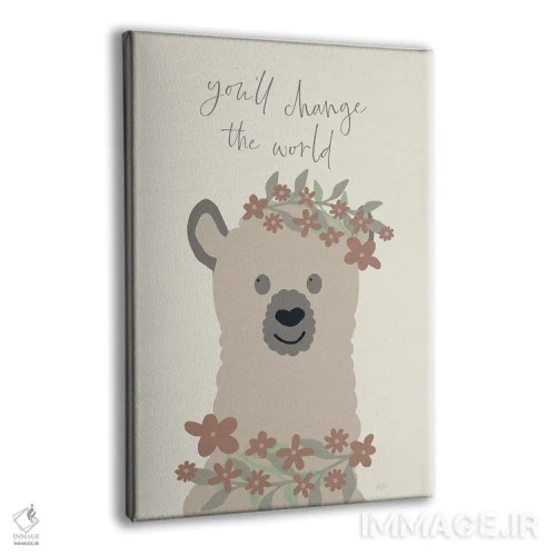 تابلو دکوراتیو دنیا را تغییر بده اثر ناتالی کارپنتری - نمای پرسپکتیو محصول