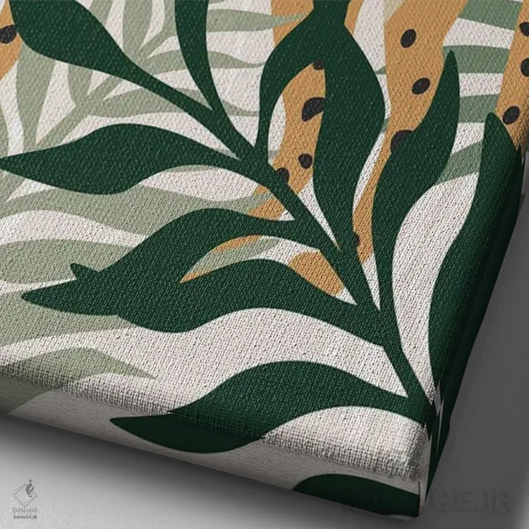 تابلو دکوراتیو گربه جنگلی ۱ اثر ناتالی کارپنتری - نمای نزدیک بافت بوم