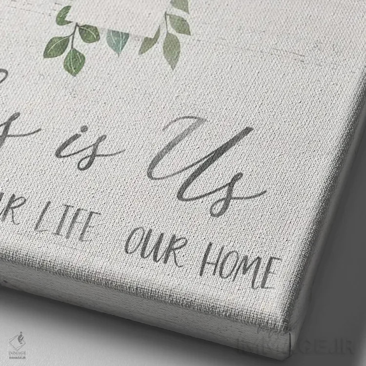 تابلو دکوراتیو این ما هستیم اثر ناتالی کارپنتری - نمای نزدیک بافت بوم