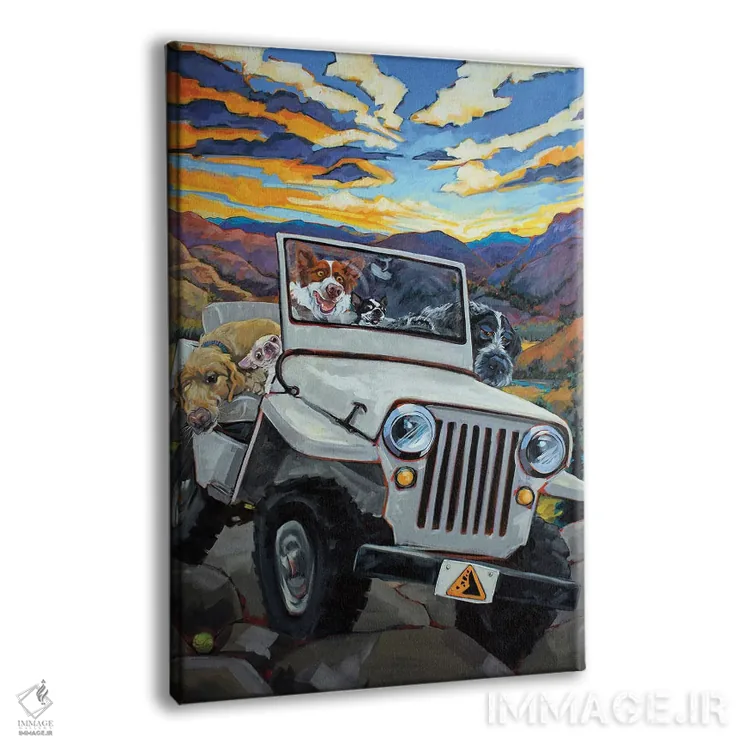 تابلو دکوراتیو مراقب ریزش سنگ باشید اثر سی آر تاونسند - نمای پرسپکتیو محصول