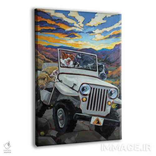 تابلو دکوراتیو مراقب ریزش سنگ باشید اثر سی آر تاونسند - نمای پرسپکتیو محصول