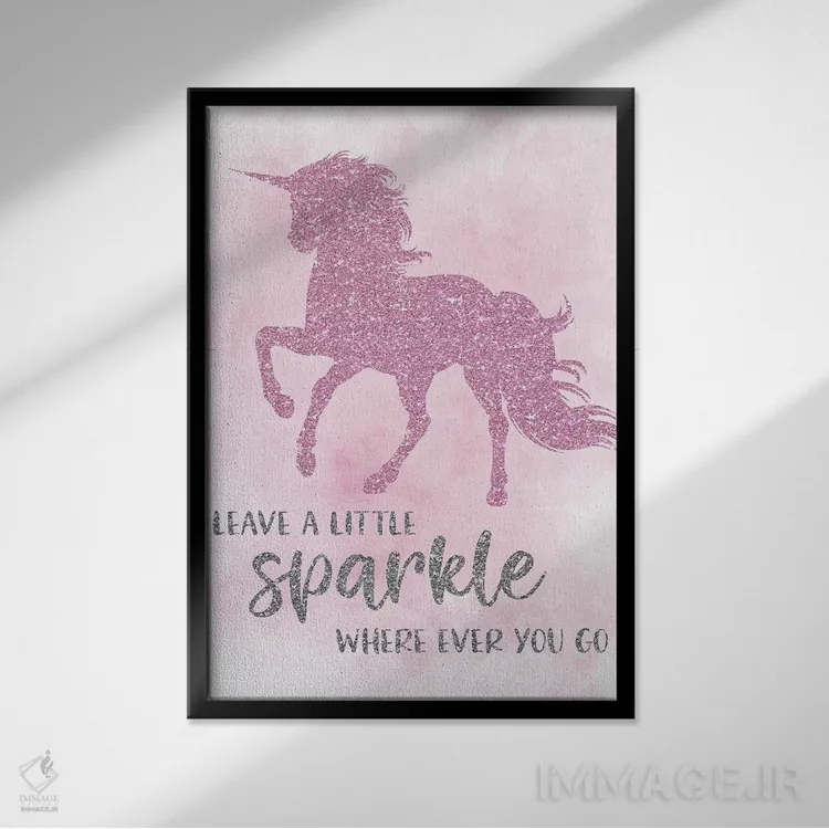 تابلو دکوراتیو درخشش اثر ناتالی کارپنتری - نمای قابدار مشکی