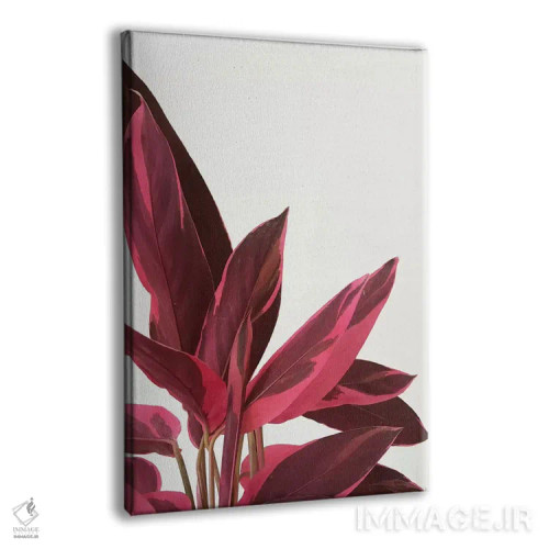 تابلو مینیمال برگ های قرمز دو اثر کاسیا بک - نمای پرسپکتیو محصول