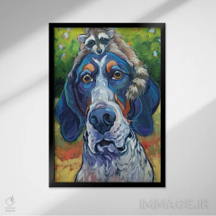 تابلو دکوراتیو کونهاند اثر سی آر تاونسند - نمای قابدار مشکی