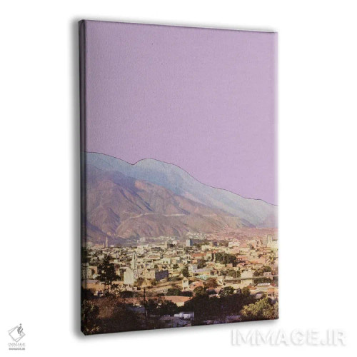 تابلو دکوراتیو آسمان های بنفشه ای اثر کاسیا بک - نمای پرسپکتیو محصول