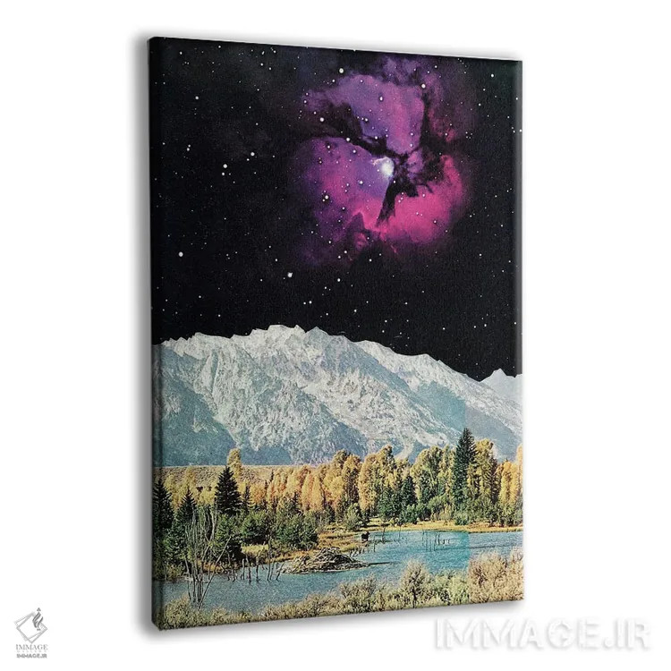 تابلو دکوراتیو زمان و فضا اثر کاسیا بک - نمای پرسپکتیو محصول