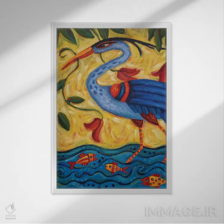 تابلو دکوراتیو به سوی من می آید اثر سیندی رول - نمای قابدار سفید