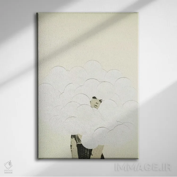 تابلو دکوراتیو حواس پرتی اثر کاسیا بک - نمای روبهرو روی دیوار