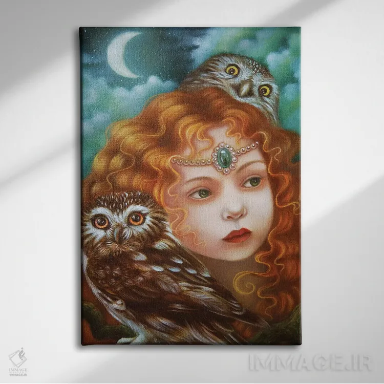 تابلو دکوراتیو مرلنا اثر کارلا سکو - نمای روبهرو روی دیوار