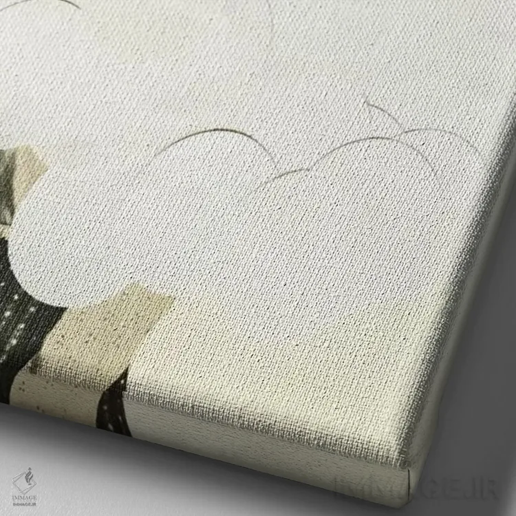 تابلو دکوراتیو حواس پرتی اثر کاسیا بک - نمای نزدیک بافت بوم