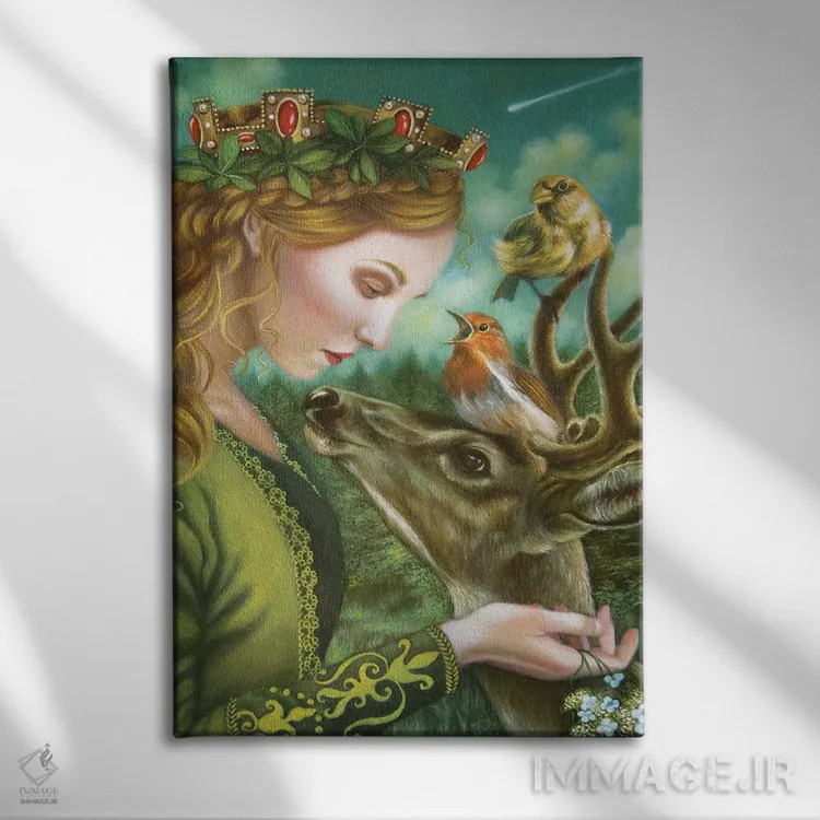 تابلو دکوراتیو کاترین اثر کارلا سکو - نمای روبهرو روی دیوار