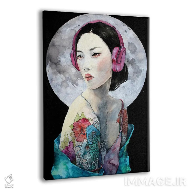 تابلو دکوراتیو خاطرات نیمه شب اثر کریس جیمز - نمای پرسپکتیو محصول