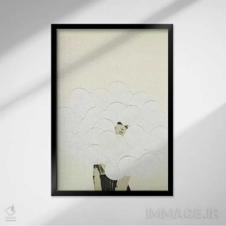 تابلو دکوراتیو حواس پرتی اثر کاسیا بک - نمای قابدار مشکی