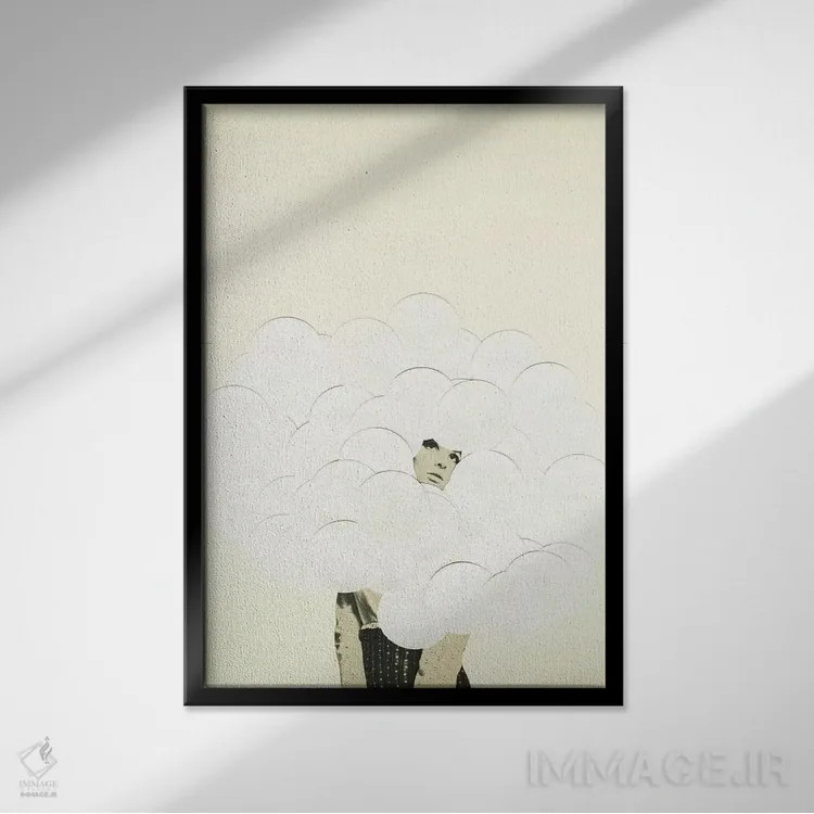 تابلو دکوراتیو حواس پرتی اثر کاسیا بک - نمای قابدار مشکی