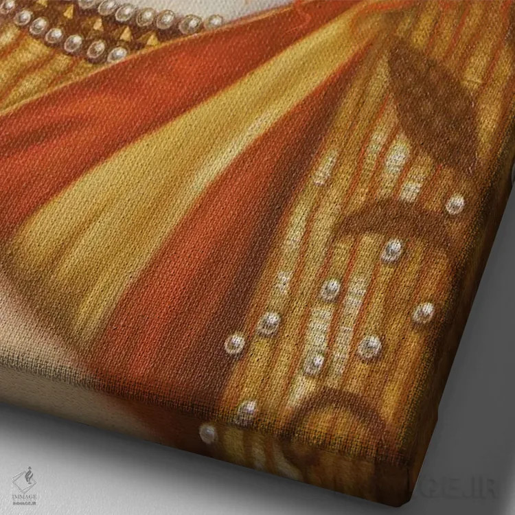 تابلو دکوراتیو شب های سایه دار اثر کارلا سکو - نمای نزدیک بافت بوم