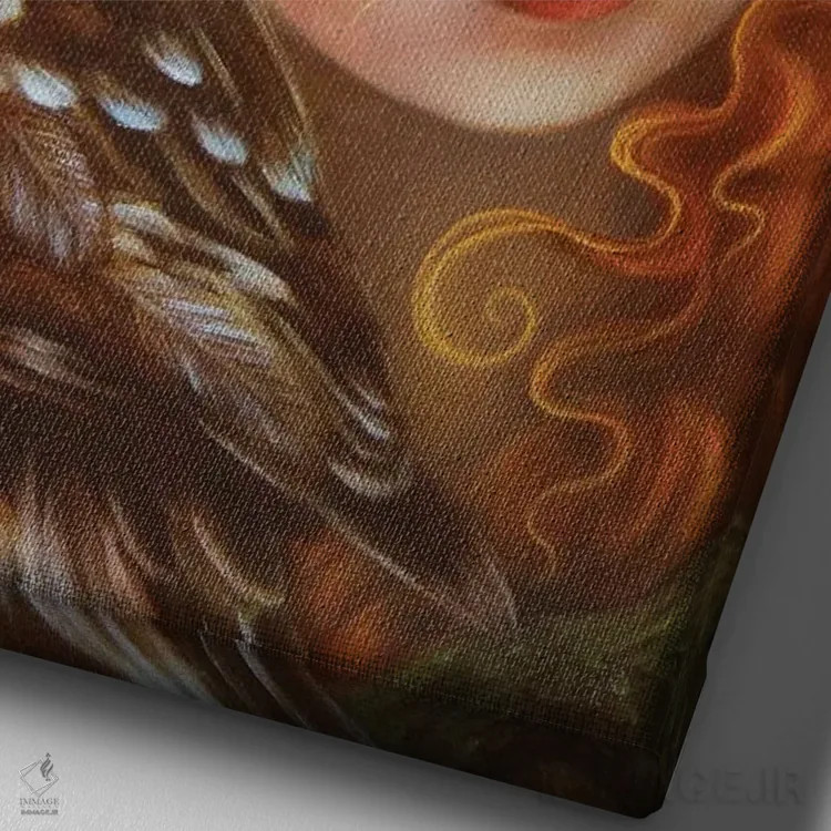 تابلو دکوراتیو مرلنا اثر کارلا سکو - نمای نزدیک بافت بوم