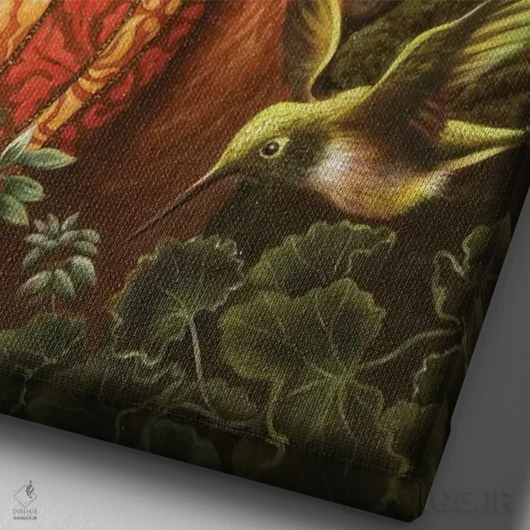 تابلو دکوراتیو ایزابلا اثر کارلا سکو - نمای نزدیک بافت بوم