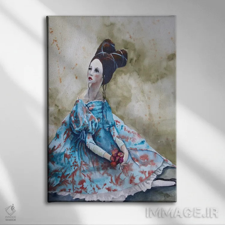 تابلو دکوراتیو رجینا اثر کریس جیمز - نمای روبهرو روی دیوار