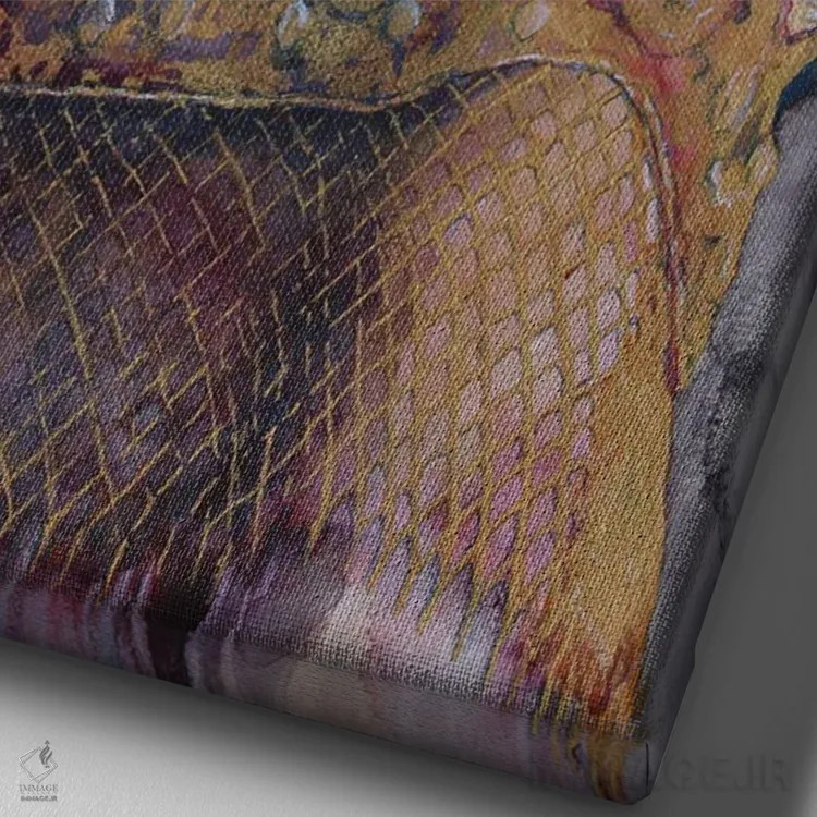 تابلو دکوراتیو ادل اثر کریس جیمز - نمای نزدیک بافت بوم