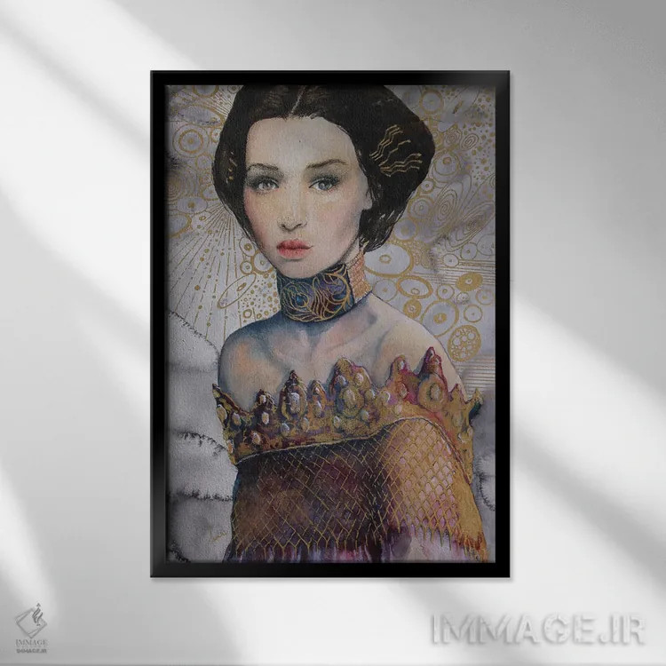 تابلو دکوراتیو ادل اثر کریس جیمز - نمای قابدار مشکی