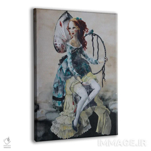 تابلو دکوراتیو ساندرا اثر کریس جیمز - نمای پرسپکتیو محصول