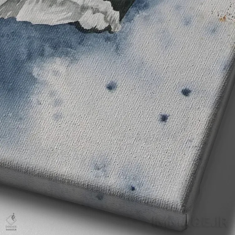 تابلو دکوراتیو کریستین اثر کریس جیمز - نمای نزدیک بافت بوم