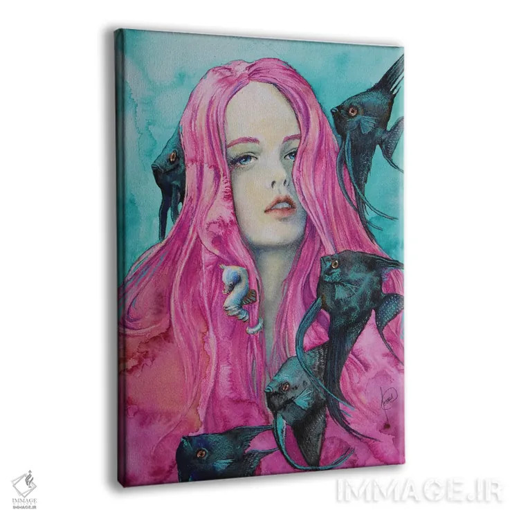 تابلو دکوراتیو لیندسی اثر کریس جیمز - نمای پرسپکتیو محصول