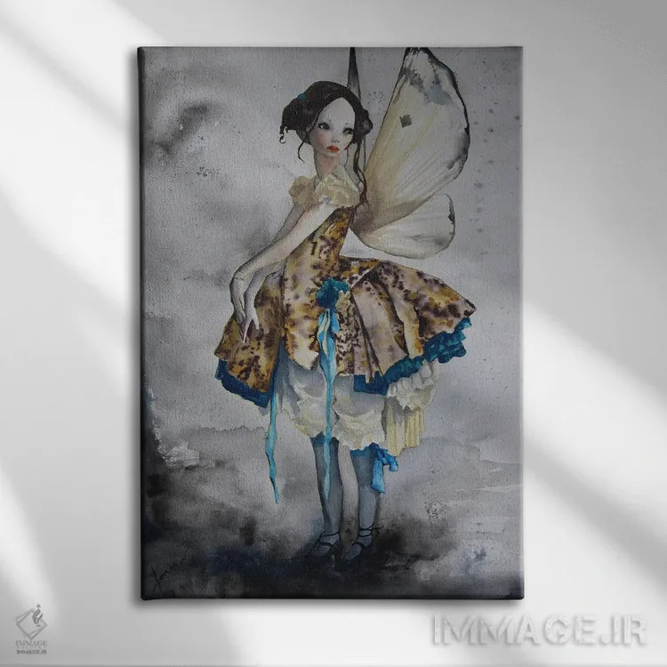 تابلو دکوراتیو فرن اثر کریس جیمز - نمای روبهرو روی دیوار