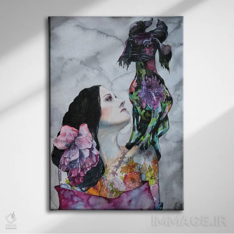 تابلو دکوراتیو بتنی و بارتولومئو اثر کریس جیمز - نمای روبهرو روی دیوار