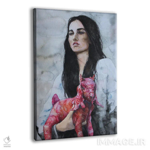 تابلو دکوراتیو آوریل و آستین اثر کریس جیمز - نمای پرسپکتیو محصول