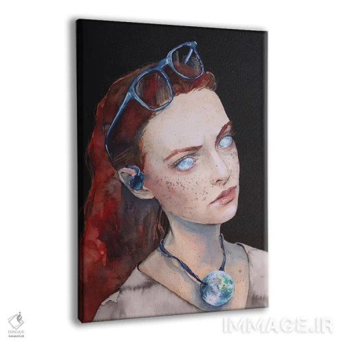 تابلو دکوراتیو متوسط اثر کریس جیمز - نمای پرسپکتیو محصول