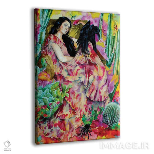 تابلو دکوراتیو راکل اثر کریس جیمز - نمای پرسپکتیو محصول