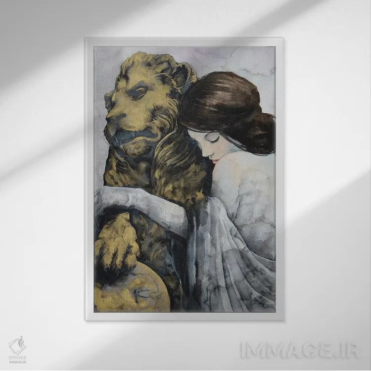 تابلو دکوراتیو منجمد اثر کریس جیمز - نمای قابدار سفید