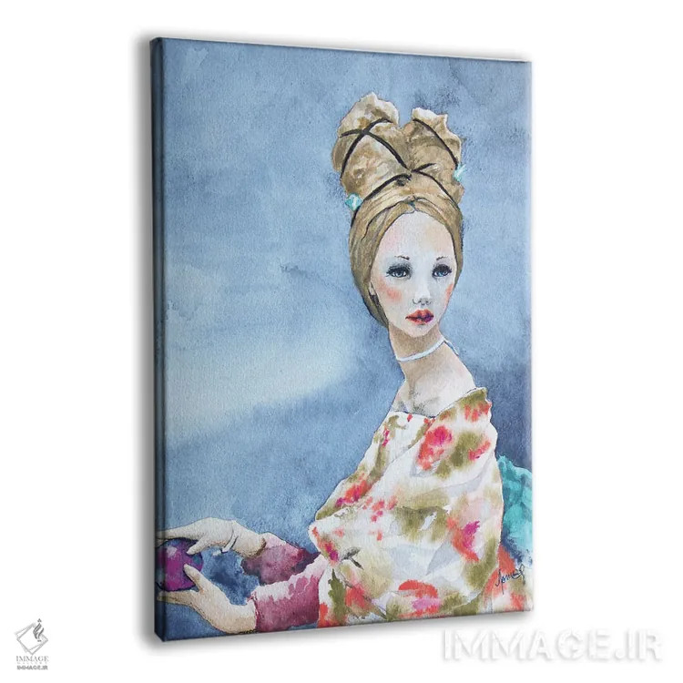 تابلو دکوراتیو ملکه کارولاین اثر کریس جیمز - نمای پرسپکتیو محصول