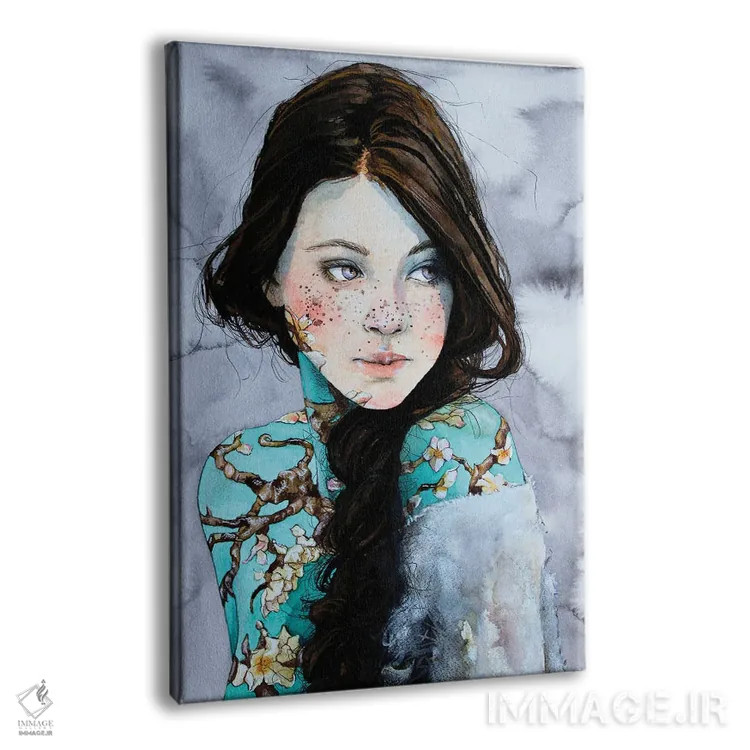 تابلو دکوراتیو شکوفه بادام اثر کریس جیمز - نمای پرسپکتیو محصول