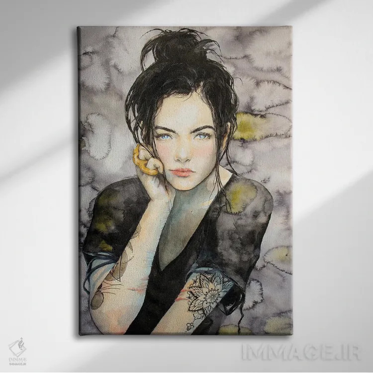 تابلو دکوراتیو شب طولانی اثر کریس جیمز - نمای روبهرو روی دیوار