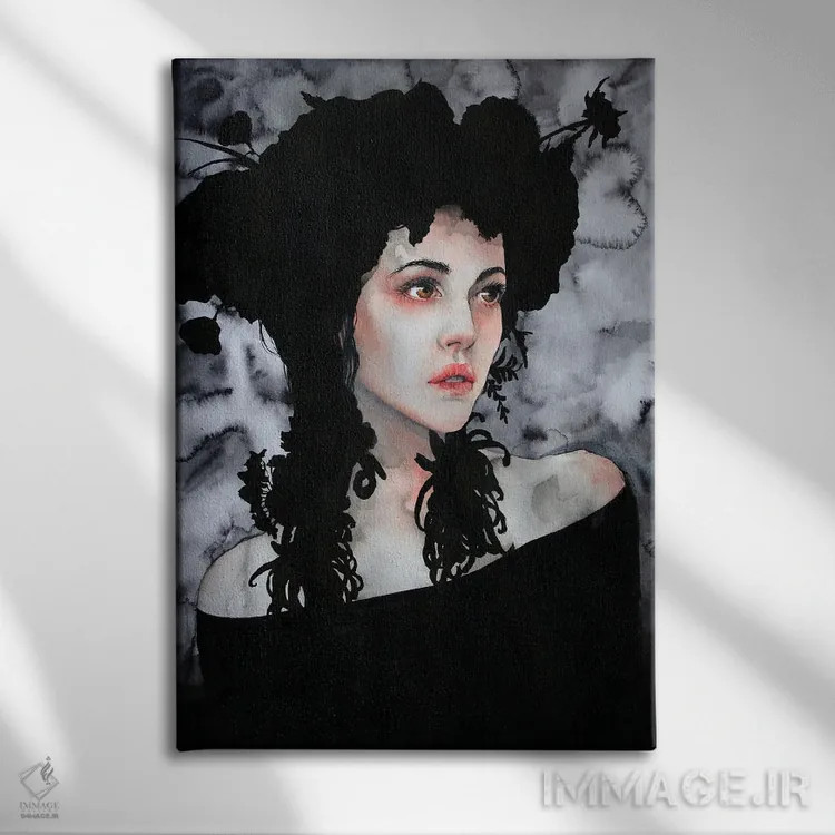 تابلو دکوراتیو دلم برایت تنگ می شود وقتی نیستی اثر کریس جیمز - نمای روبهرو روی دیوار