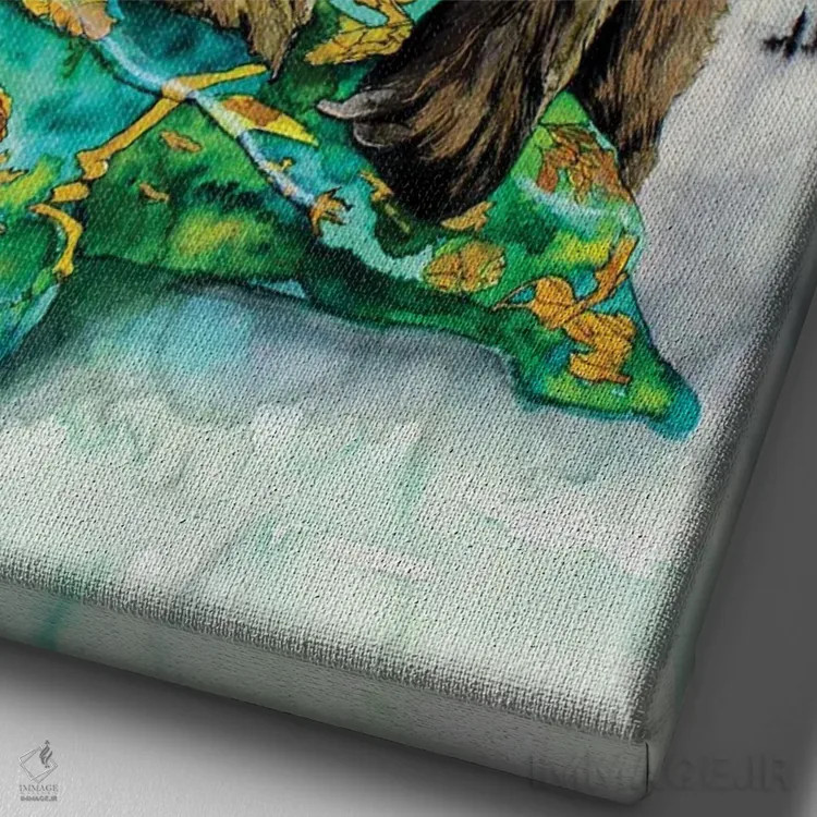 تابلو دکوراتیو آرجینه اثر کریس جیمز - نمای نزدیک بافت بوم