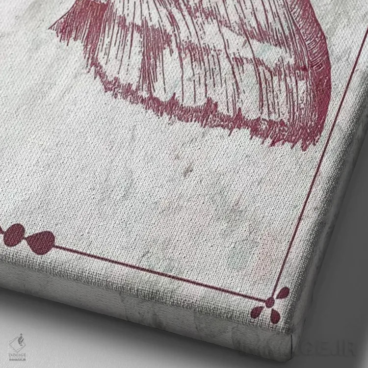 تابلو دکوراتیو عضلات سر، صورت و گردن اثر چارت اسمارت دکور - نمای نزدیک بافت بوم