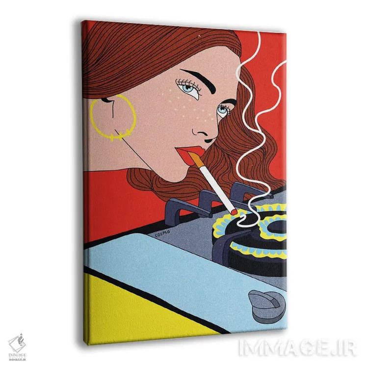 تابلو دکوراتیو روشن شدن اثر کازمو - نمای پرسپکتیو محصول