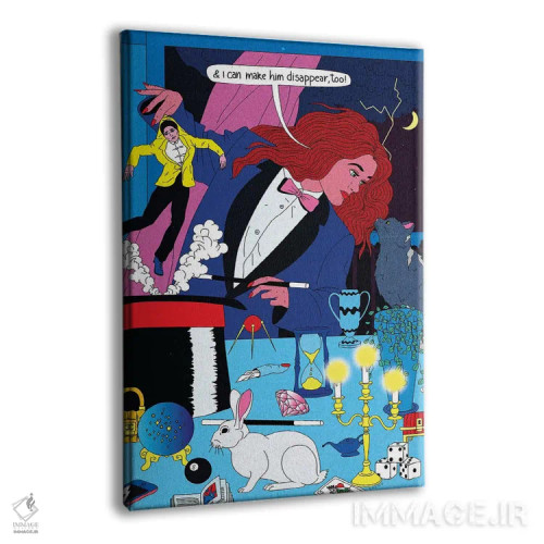 تابلو دکوراتیو جادوگر اثر کازمو - نمای پرسپکتیو محصول