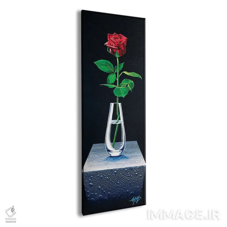 تابلو دکوراتیو رز جاودان اثر مایکل گلدزوایگ - نمای پرسپکتیو محصول