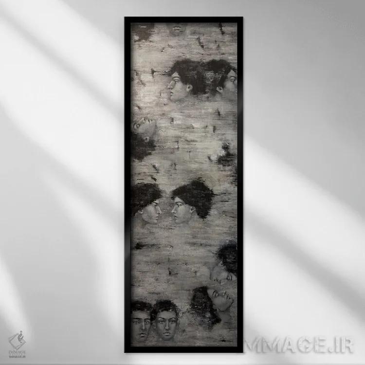 تابلو دکوراتیو درخت توس اثر مارگاریتا ایوانوا - نمای قابدار مشکی