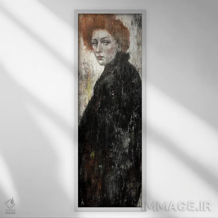 تابلو دکوراتیو آتش در جنگل توس اثر مارگاریتا ایوانوا - نمای قابدار سفید