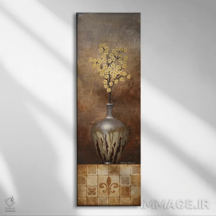 تابلو دکوراتیو گل گلی خیالی ۲ اثر مایکل مارکون - نمای روبهرو روی دیوار